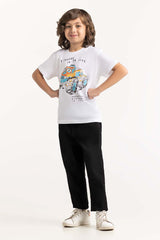 Toddler Boy White T-Shirt 231-513-022
