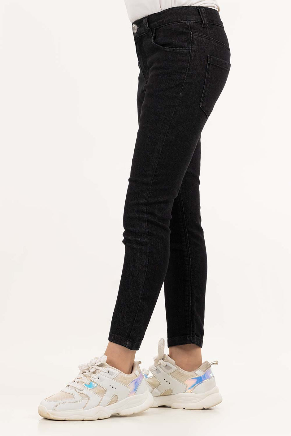 Toddler Girl Black Jeans 224-621-003