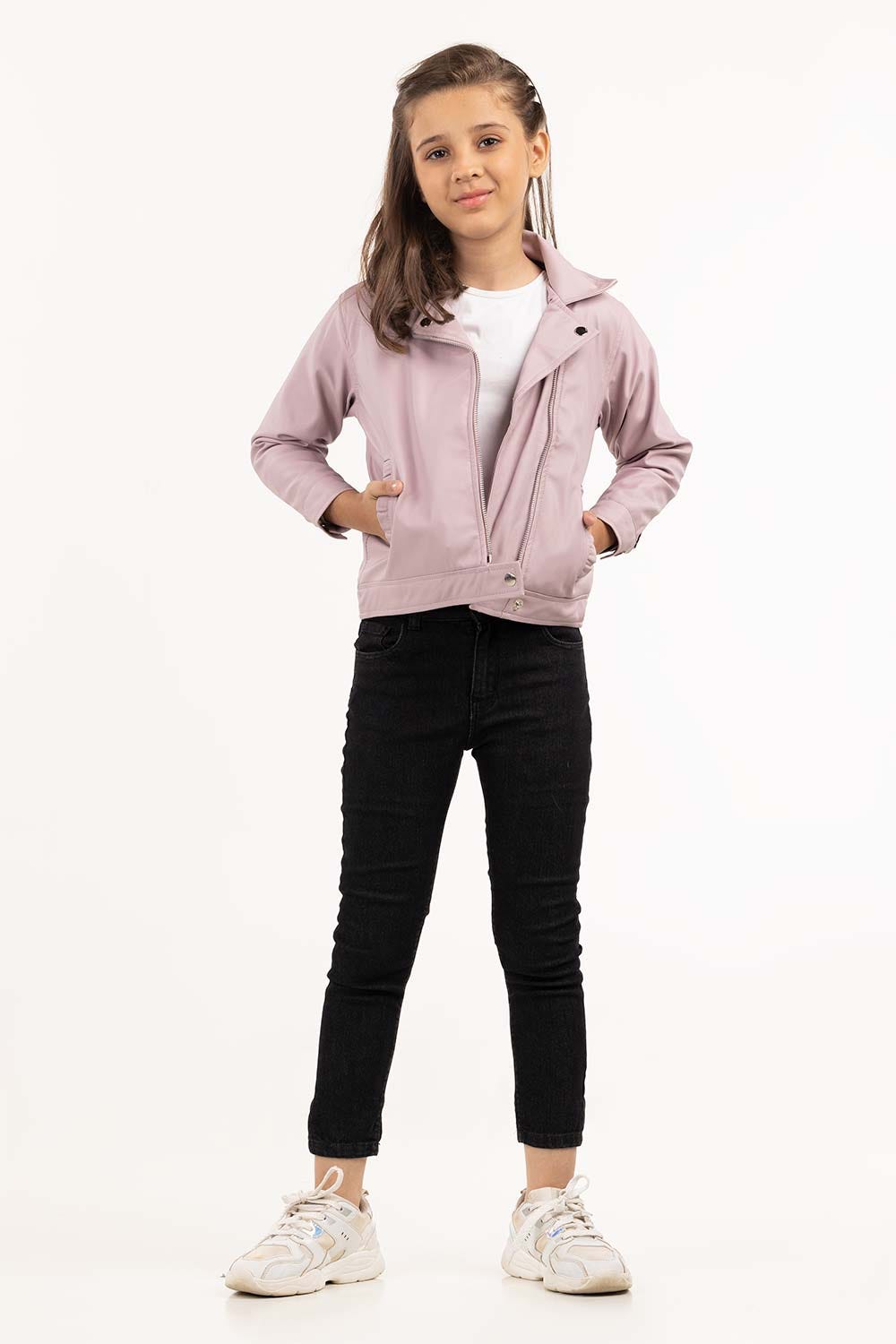 Toddler Girl Black Jeans 224-621-003