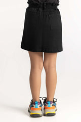 Toddler Girl Black Non Denim Skirt TG-SKT-SS24-006