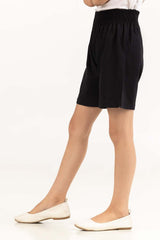 Toddler Girl Black Short 231-619-002