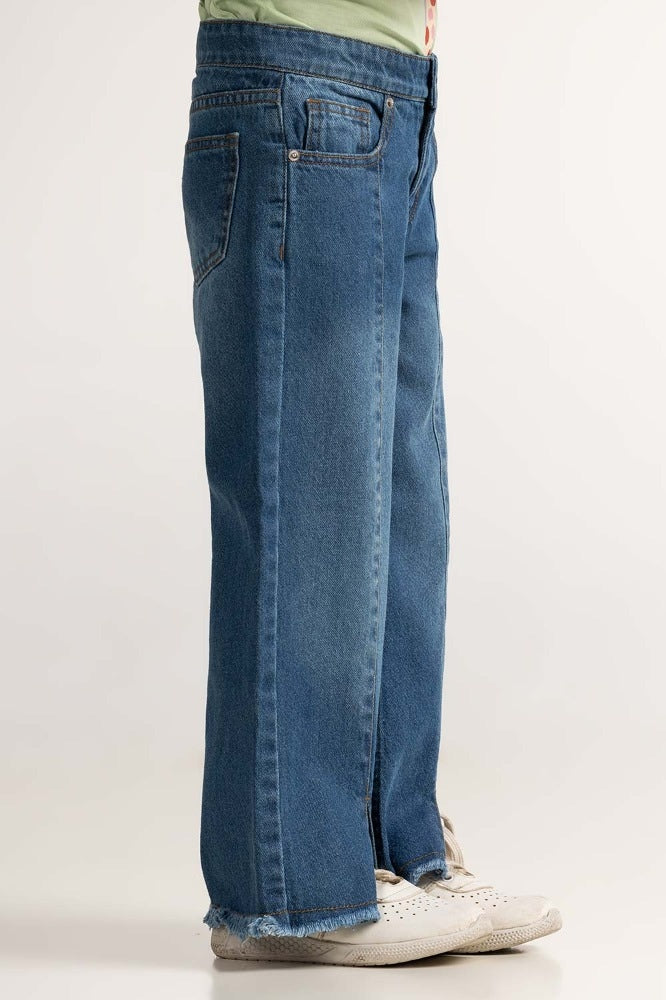 Toddler Girl Blue Basic Jeans TG-JNS-SS24-003