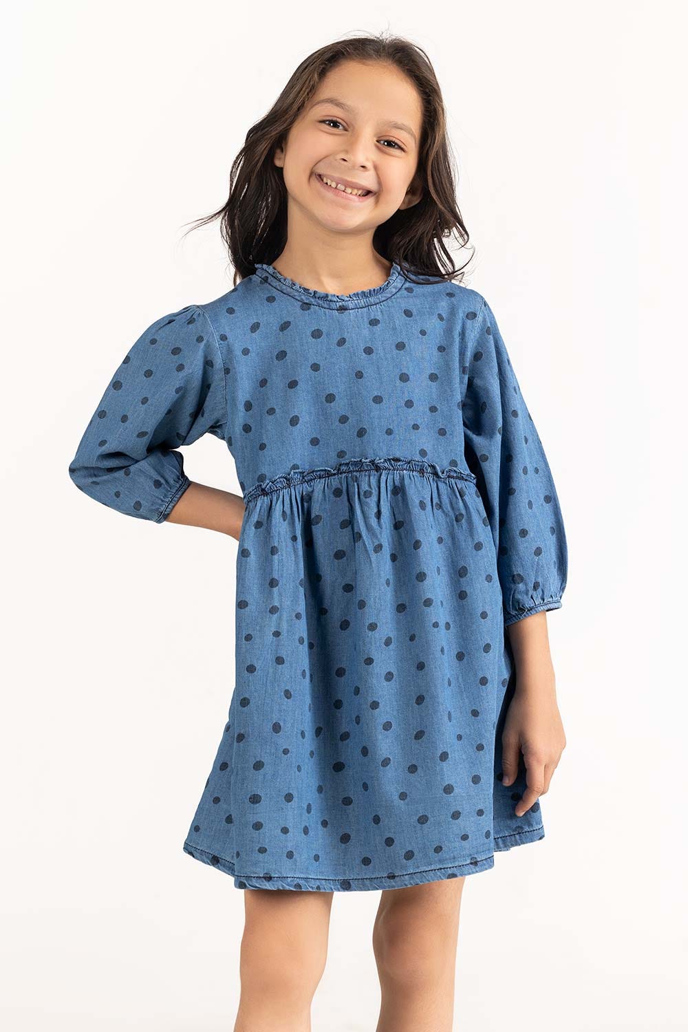 Toddler Girl Blue Dress 231-614-213