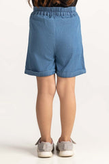 Toddler Girl Blue Short TG-TRC-SS24-311