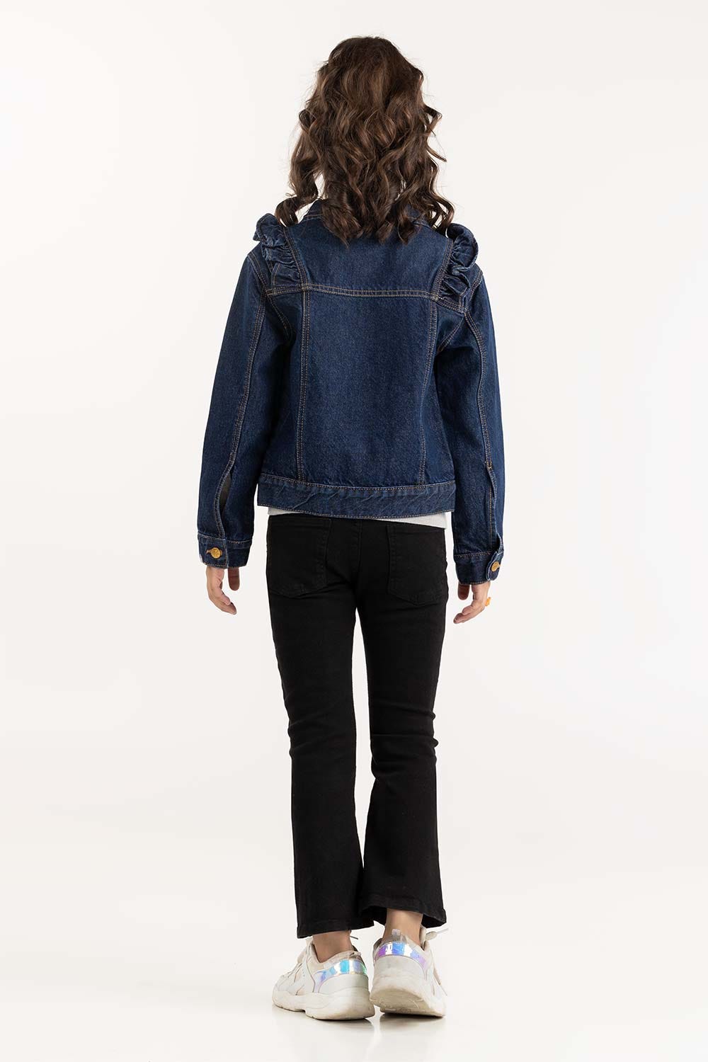 Toddler Girl Dark Wash Denim Jacket 224-410-046