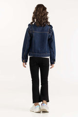 Toddler Girl Dark Wash Denim Jacket 224-410-046