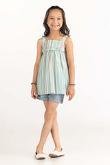 Toddler Girl Green Blouse 231-616-205