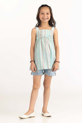 Toddler Girl Green Blouse 231-616-205