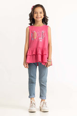 Toddler Girl Hot Pink Dress 231-614-006