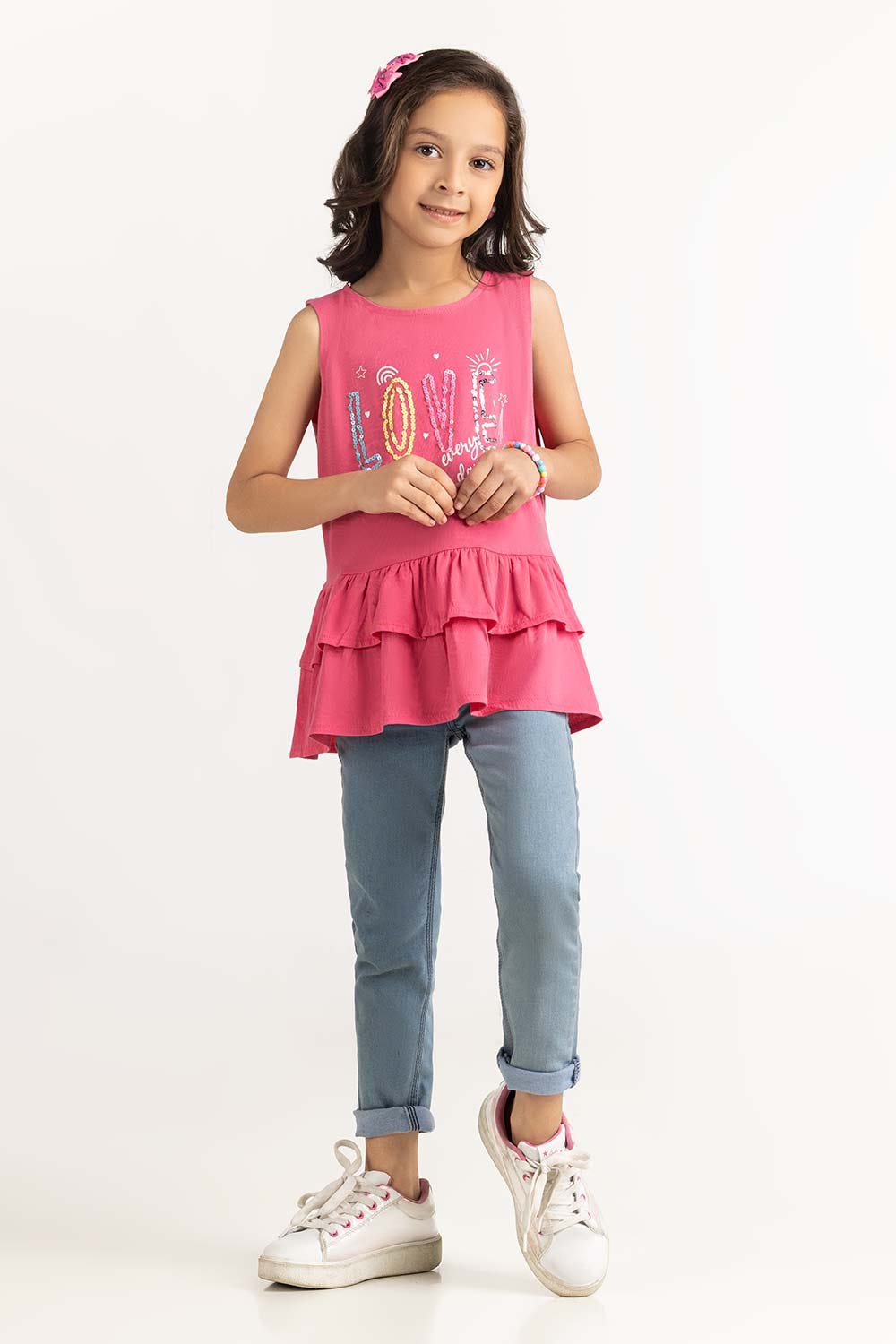 Toddler Girl Hot Pink Dress 231-614-006