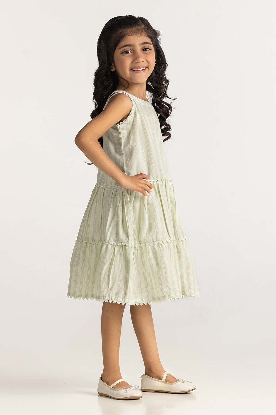 Toddler Girl Ivory Dress TG-BLS-SS24-012