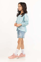 Toddler Girl Light Blue Blouse 231-617-030