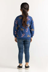 Toddler Girl Navy Basic Sweatshirt TG- SWS-WS23-004