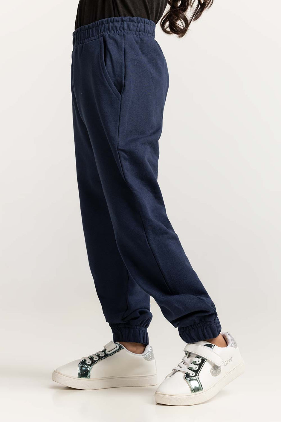 Toddler Girl Navy Blue Basic Trouser TG-TRKN-SS24-006