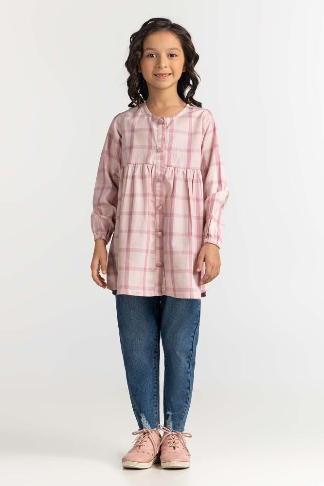 Toddler Girl Pink Basic Blouse TG-BLSWS23-001