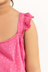 Toddler Girl Pink Jumpsuit 231-615-006