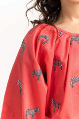 Toddler Girl Red Shirt TGWS-2210032 A