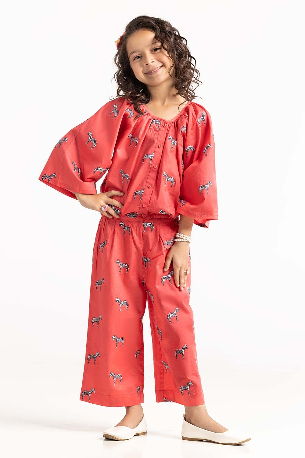 Toddler Girl Red Shirt TGWS-2210032 A