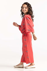 Toddler Girl Red Shirt TGWS-2210032 A