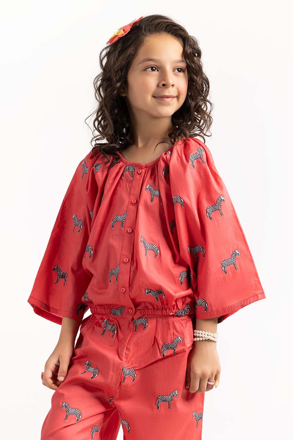 Toddler Girl Red Shirt TGWS-2210032 A