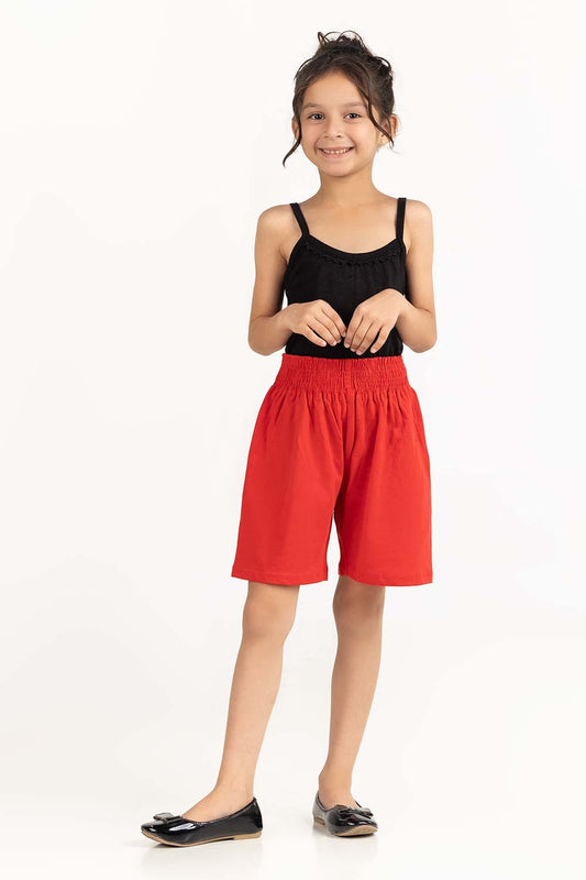 Toddler Girl Red Short 231-619-003