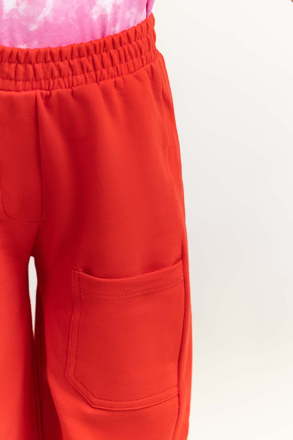 Toddler Girl Red Trouser 231-620-016