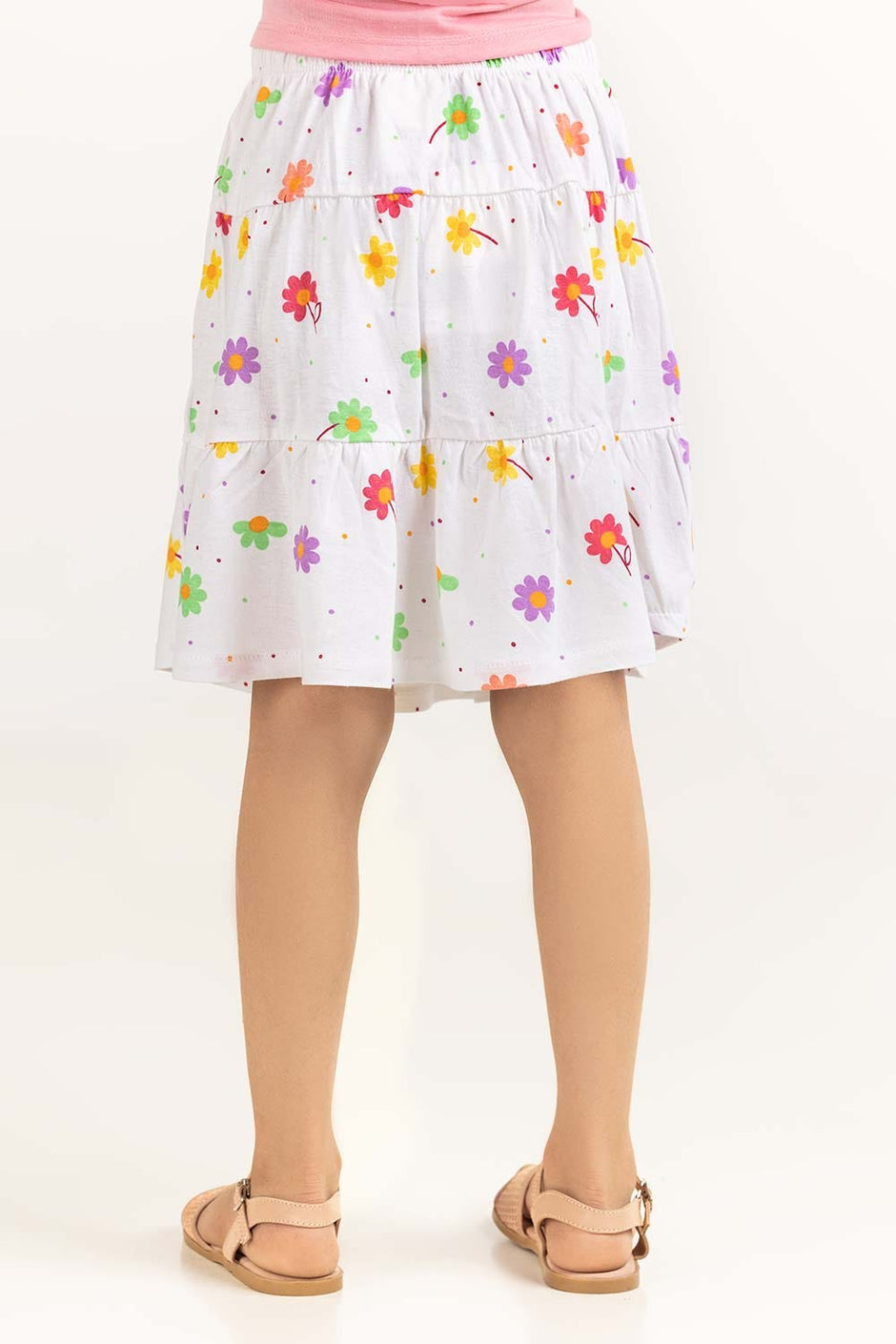 Toddler Girl White Skirt 231-618-001
