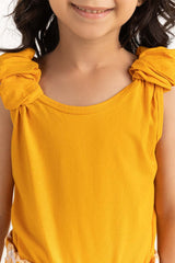 Toddler Girl Yellow Co-Ord Top 231-616-020 T