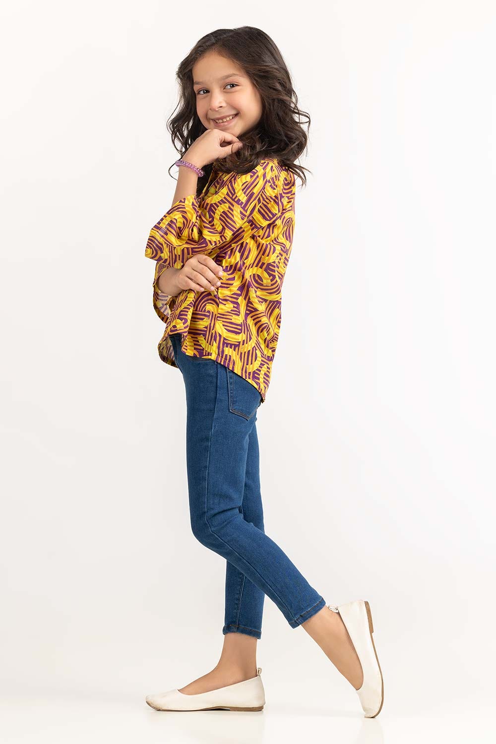 Toddler Girl Yellow Shirt 231-617-003