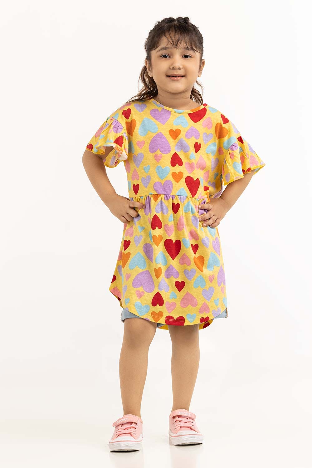 Toddler Girl Banana Dress 231-614-022