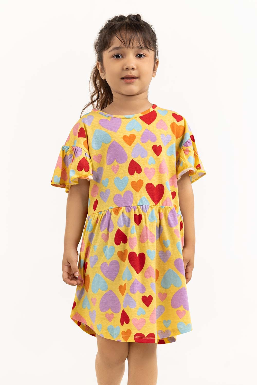 Toddler Girl Banana Dress 231-614-022