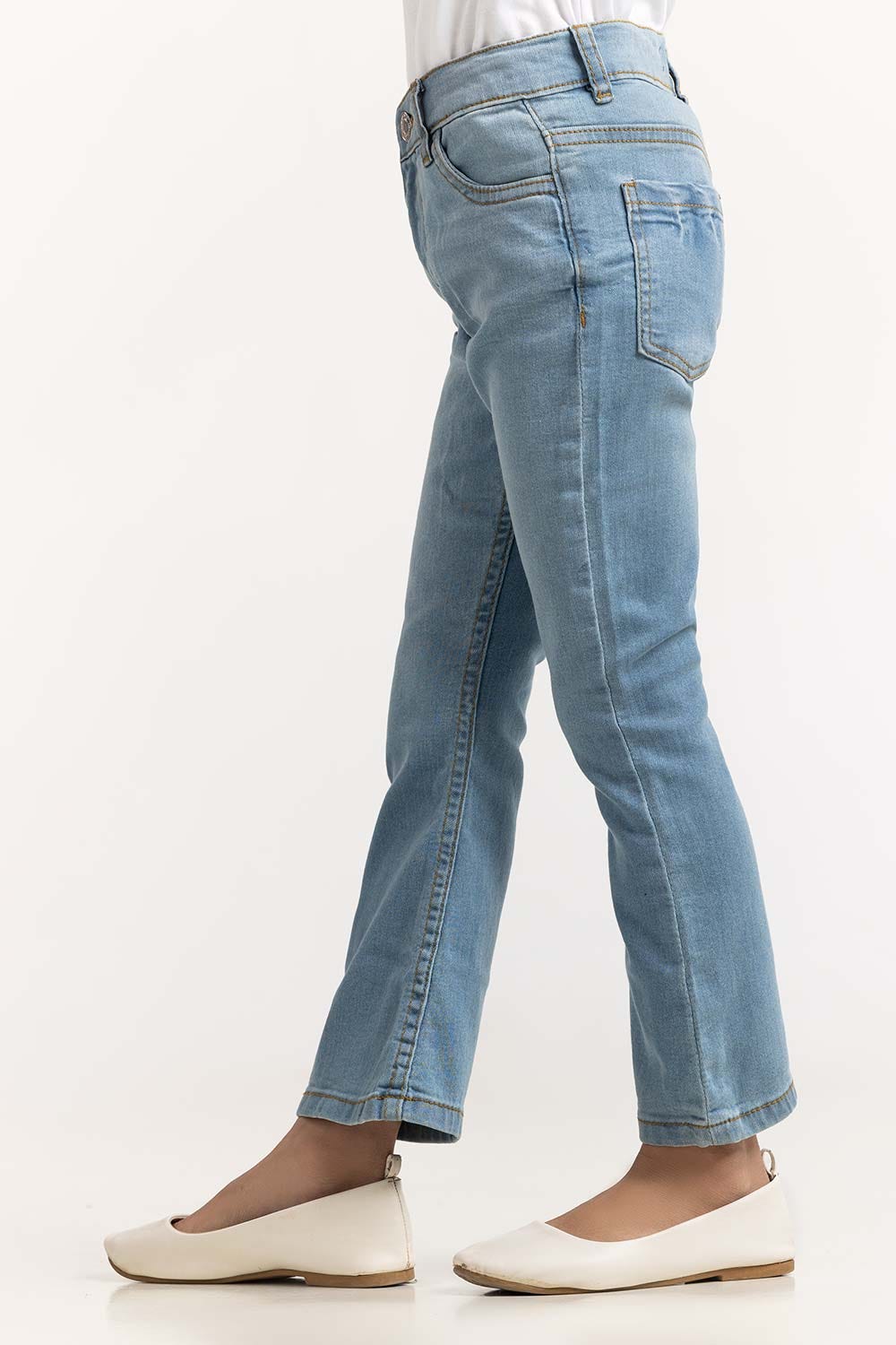 Toddler Girl Light Blue Jeans 224-621-005