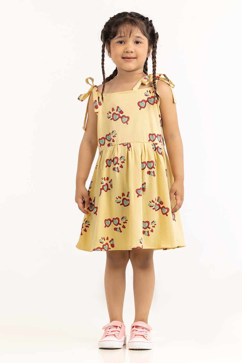 Toddler Girl Pastel Yellow Dress 231-614-016