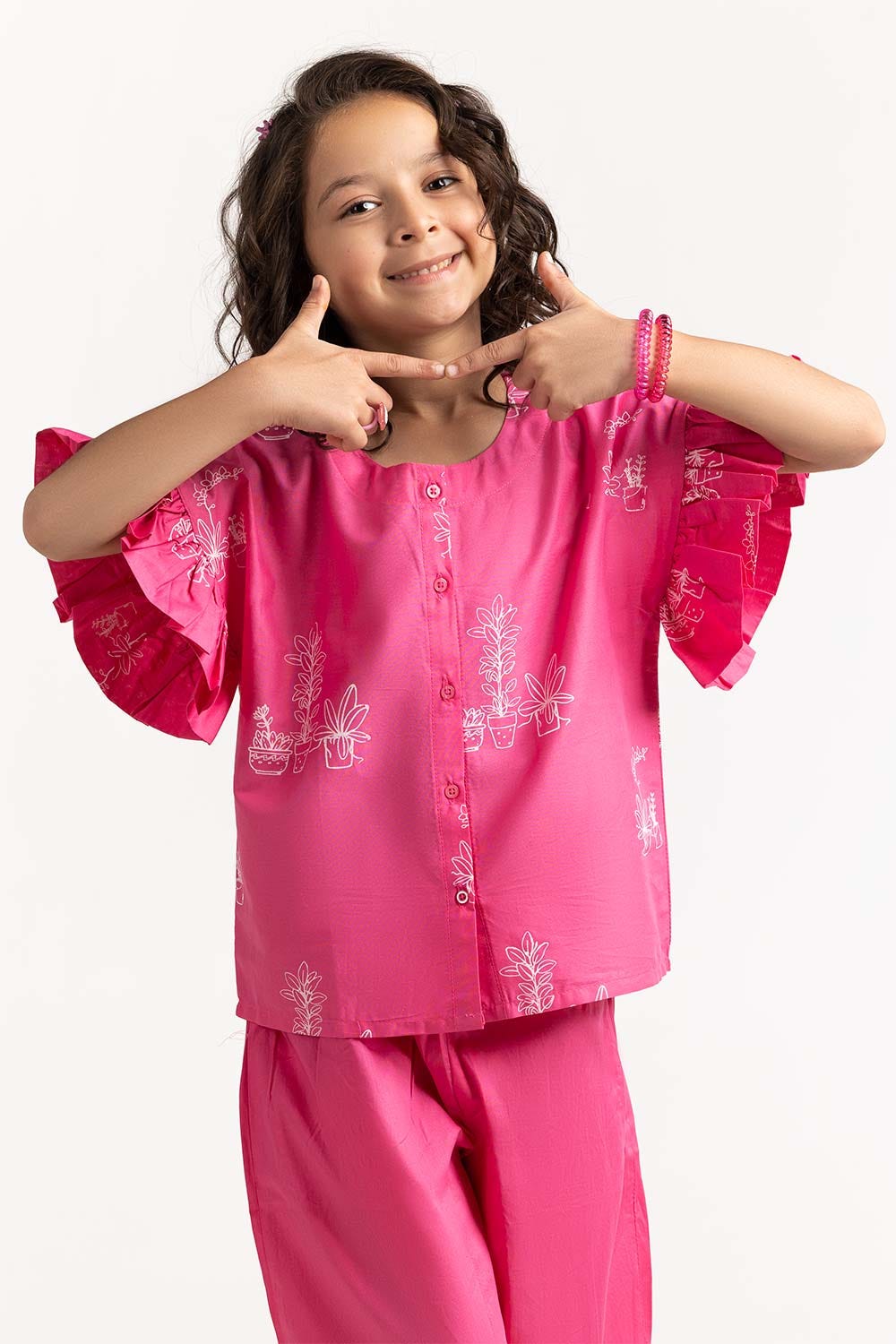 Toddler Girl Pink Shirt TGWS-2210001 A