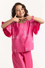 Toddler Girl Pink Shirt TGWS-2210001 A