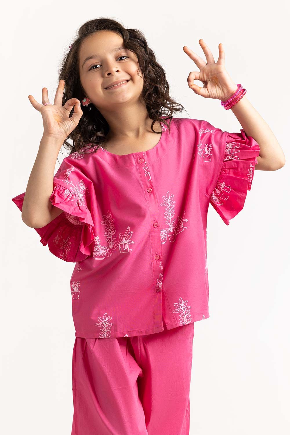 Toddler Girl Pink Shirt TGWS-2210001 A