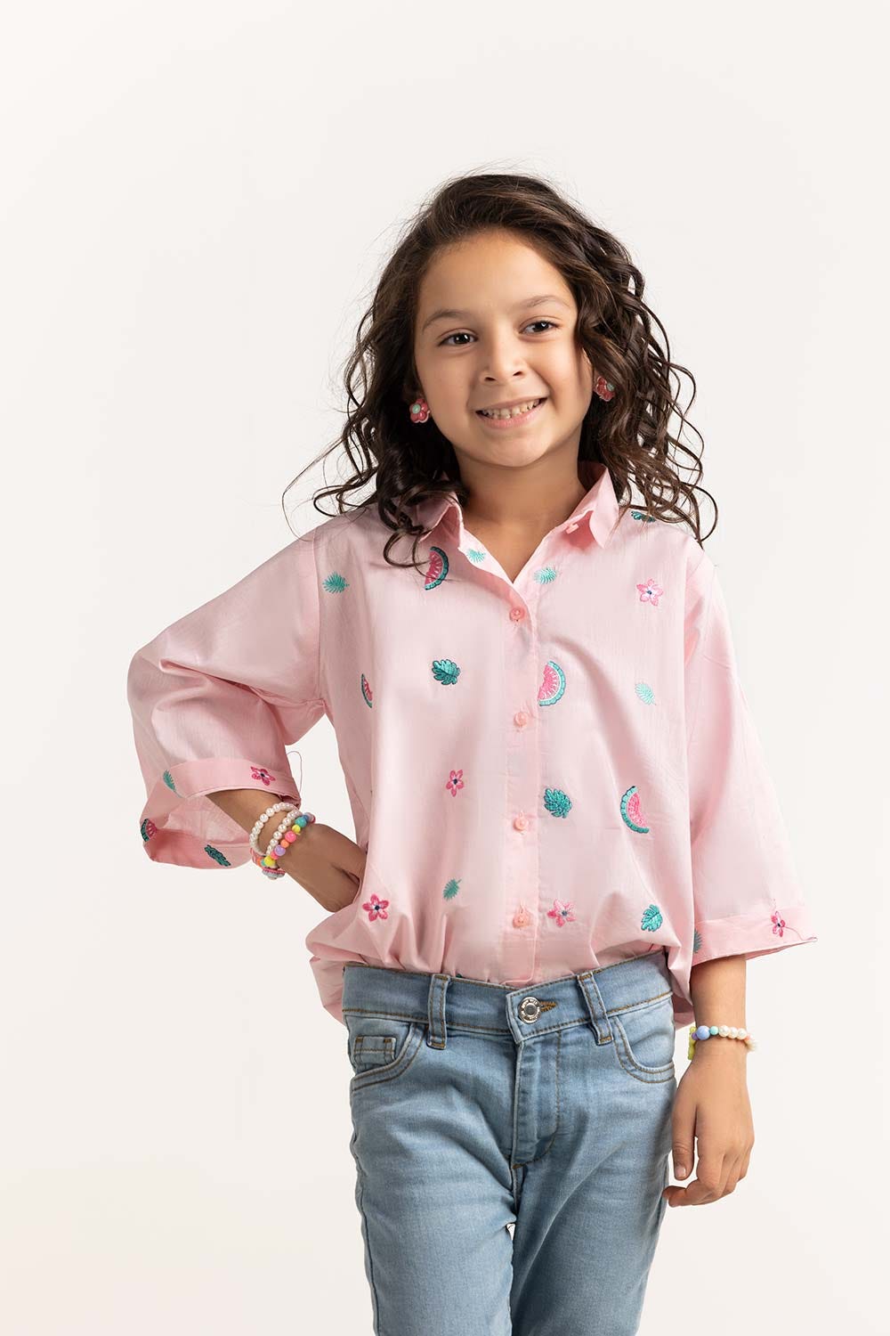 Toddler Girl Pink Shirt TGWT-2210021 B