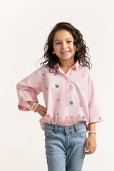 Toddler Girl Pink Shirt TGWT-2210021 B