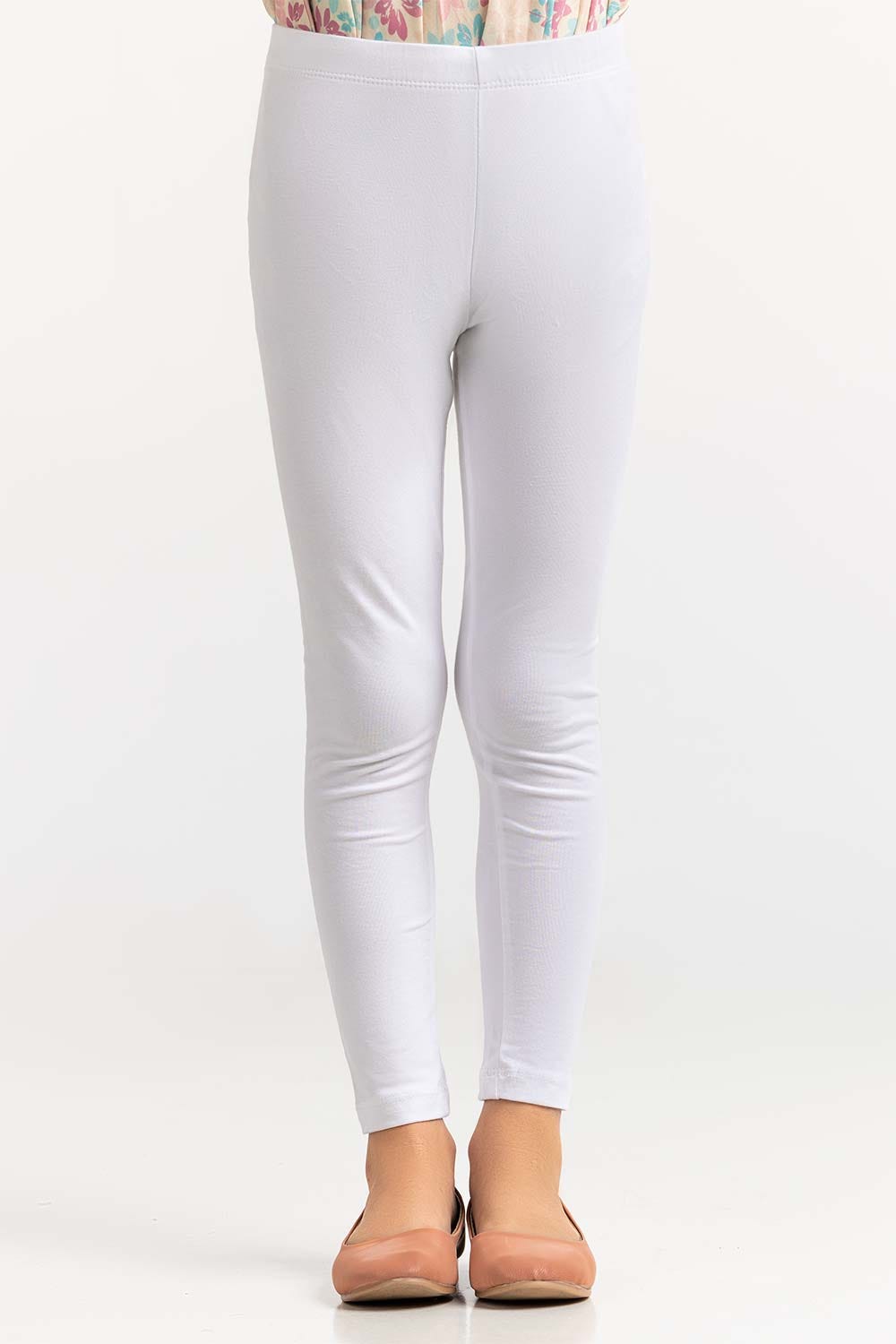 Toddler Girl White Trouser 231-620-004