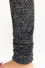 Black Screen Printed Cambric Churidar TR-21-104