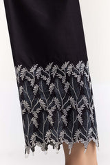 Black Cambric Festive Trousers TR-21-130