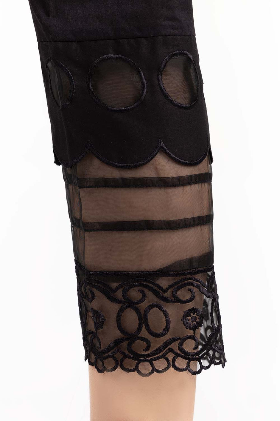 Black Cambric Festive Trousers