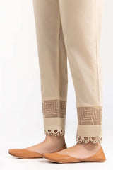 Beige Cambric Festive Trousers TR-21-135