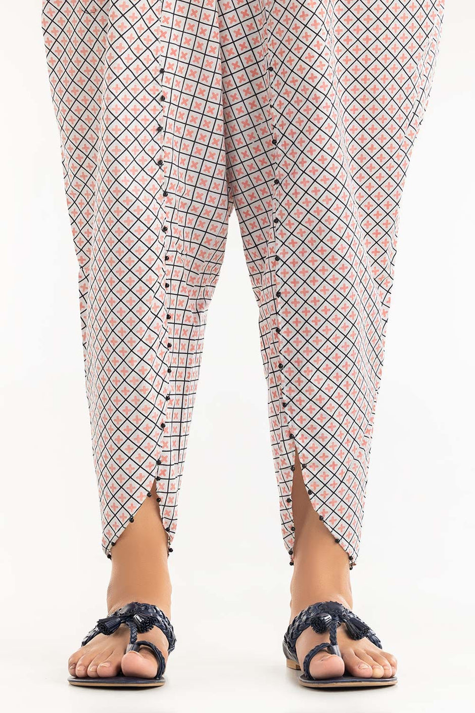 Screen Printed Cambric Tulip Shalwar