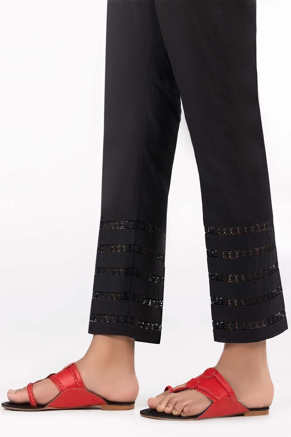 Black Cambric Fashion Trousers