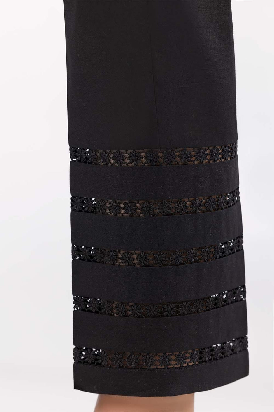 Black Cambric Fashion Trousers