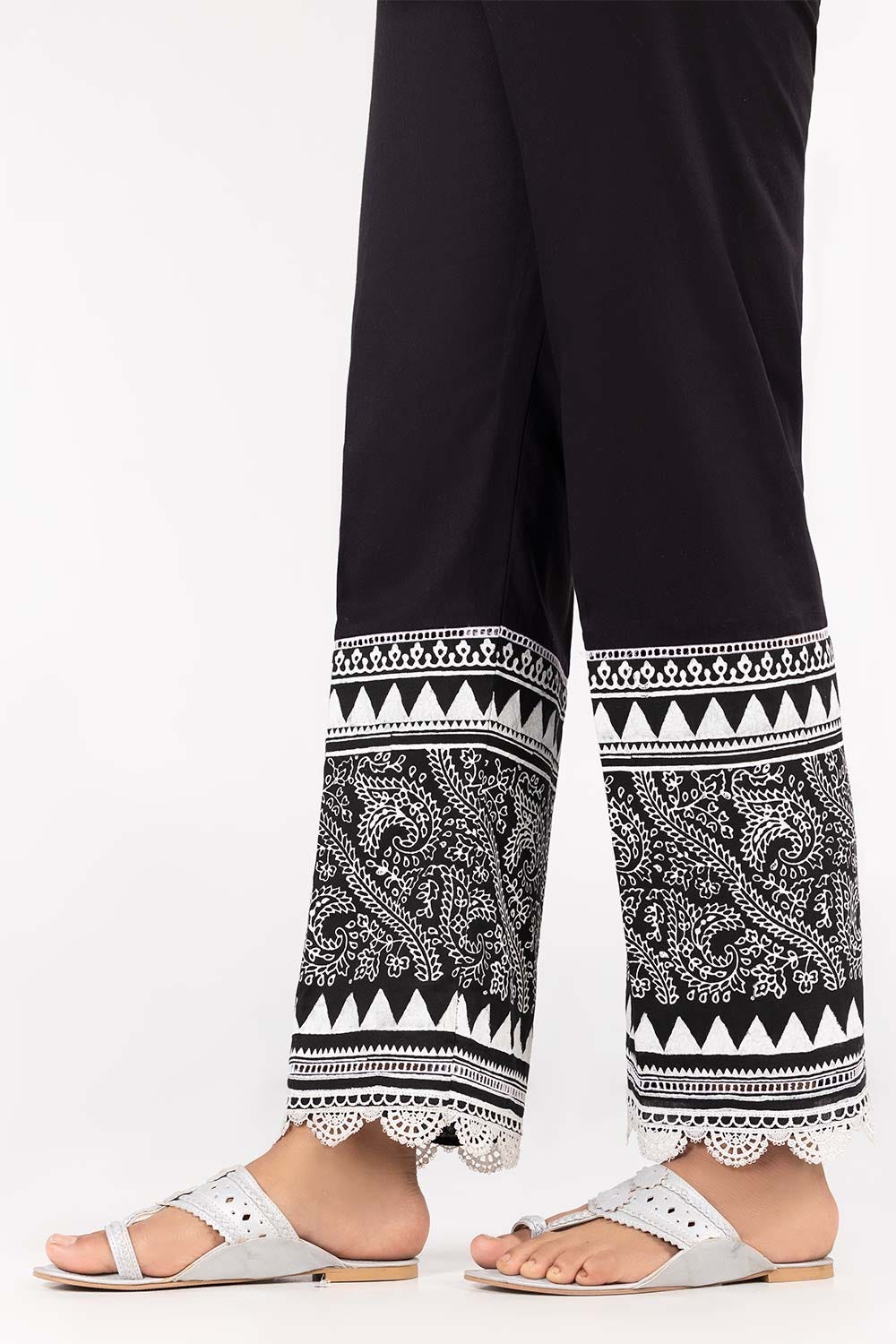 Black Cambric Fashion Trousers