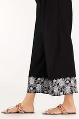 Black Khaddar Embroidered Trousers TR-22-193