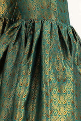 Green Jamawar Trousers TR-22-205