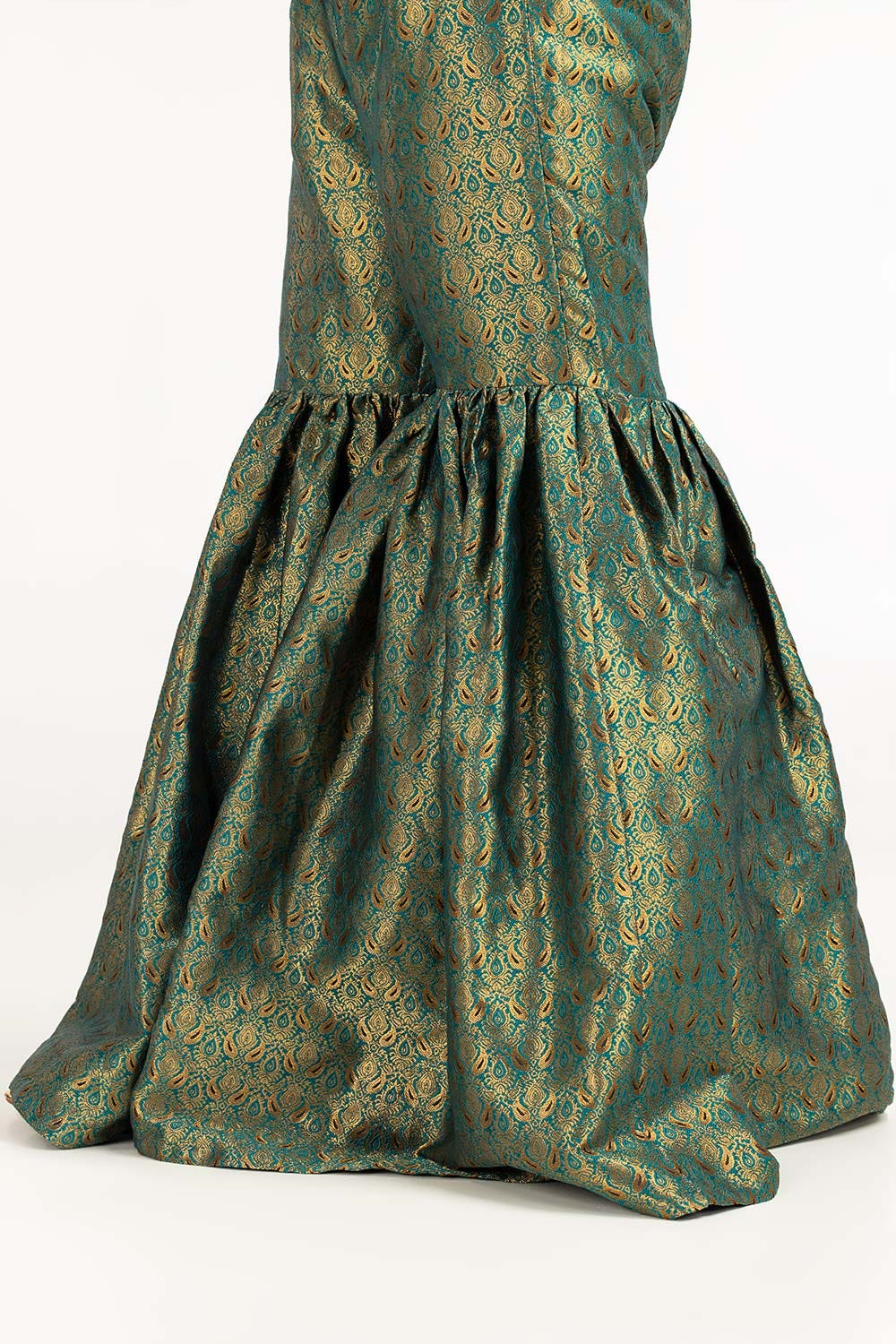 Green Jamawar Trousers TR-22-205